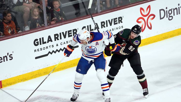 Leon Draisaitl setzte den Arizona Coyotes schwer zu.