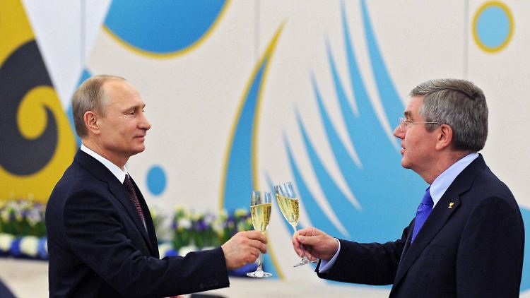 Einst befreundet: Wladimir Putin und Thomas Bach.