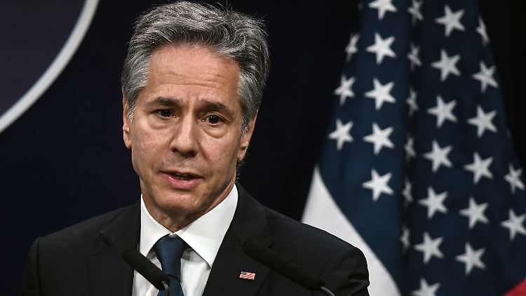 US-Außenminister Blinken bezieht während einer Pressekonferenz in Argentinien Stellung zum Nahostkonflikt.