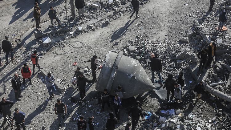 Die Trümmer einer Moschee in Rafah. Israel wirft der Hamas vor, auch zivile und religiöse Infrastruktur für ihre Operationen zu nutzen. 