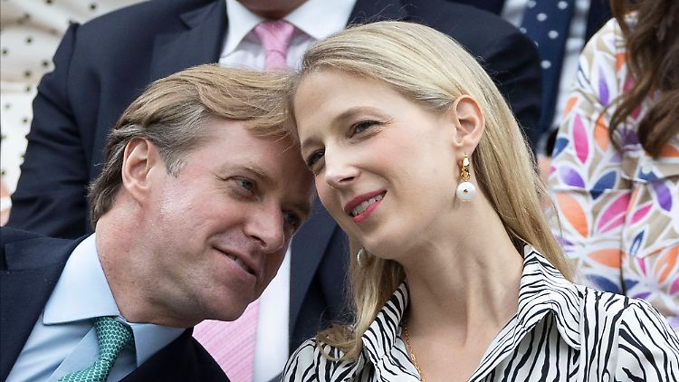 Thomas und Lady Gabriella Kingston im Sommer 2023 in Wimbledon. 