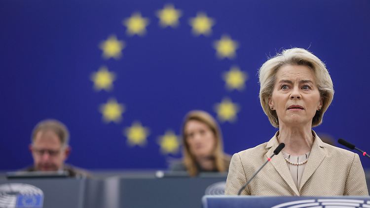 Von der Leyen: "Wir dürfen Russland nicht gewinnen lassen."