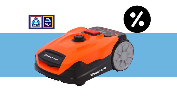Wer einen Mähroboter sucht, wird gerade bei Aldi fündig. Dort gibt es den Yard Force XPower 400.