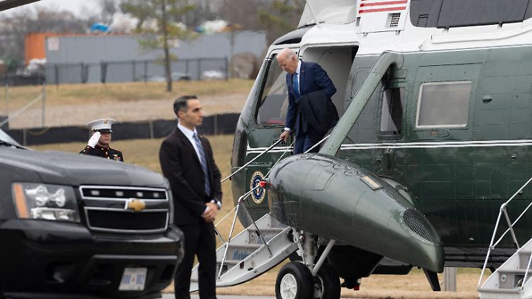 US-Präsident Biden lässt sich nochmal im Walter-Reed-Krankenhaus durchchecken.