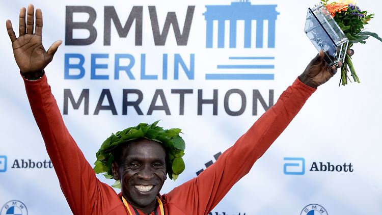 Er liebt den Berlin-Marathon: Eliud Kipchoge.