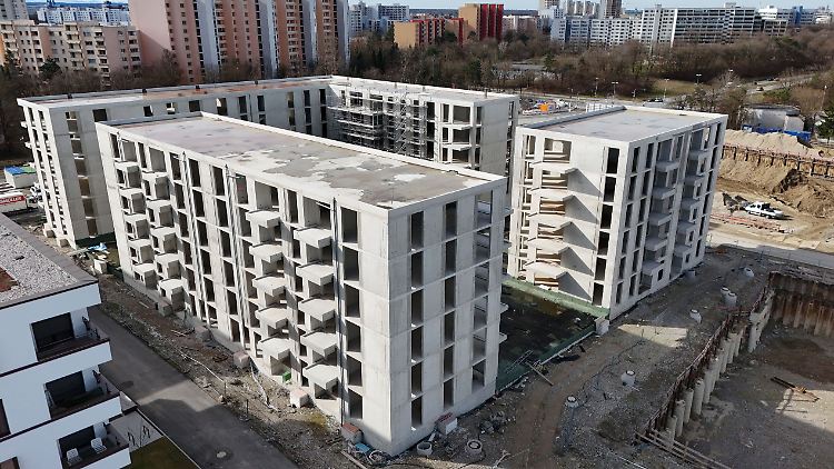 Im Münchner Stadtteil Neuperlach wird gebaut.