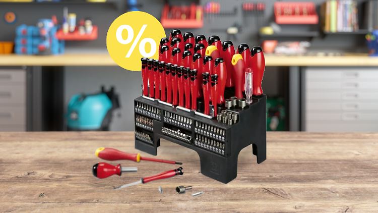Bei Lidl gibt es ein umfangreiches Schraubendreher-Set zum Deal-Preis.