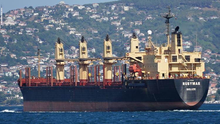 Das Frachtschiff "Rubymar" wurde vor der jemenitischen Küste angegriffen und ist inzwischen gesunken.