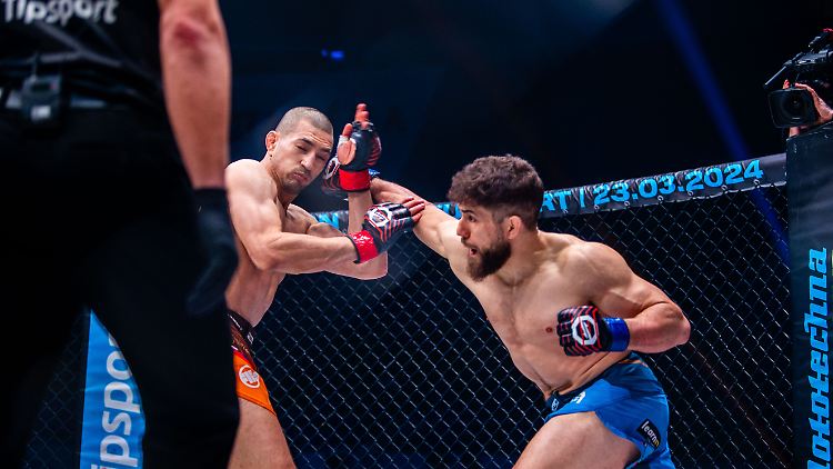 Korkmaz (r.) setzte dem Champion ordentlich zu.
