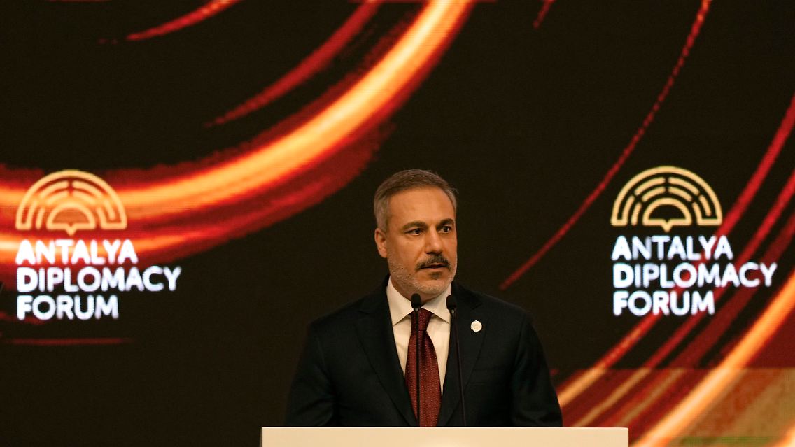 Der türkische Außenminister Hakan Fidan äußerte sich zum Abschluss eines Diplomatieforums in der türkischen Stadt Antalya.