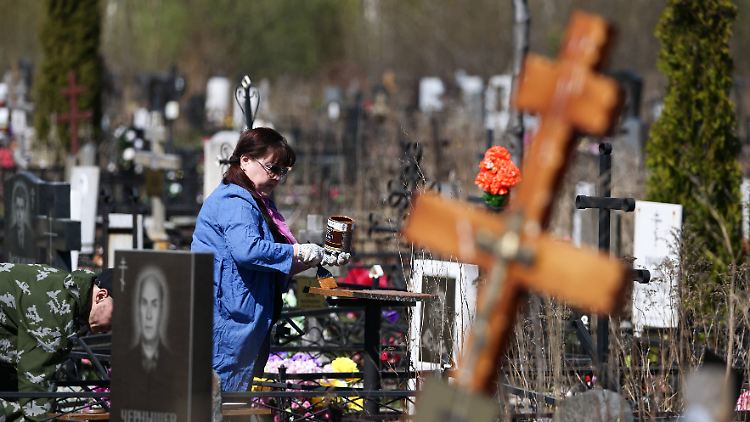 Friedhof in Russland (Archivbild). Offizielle Zahlen Angaben zu den eigenen Verlusten in der Ukraine veröffentlicht Russland nicht.