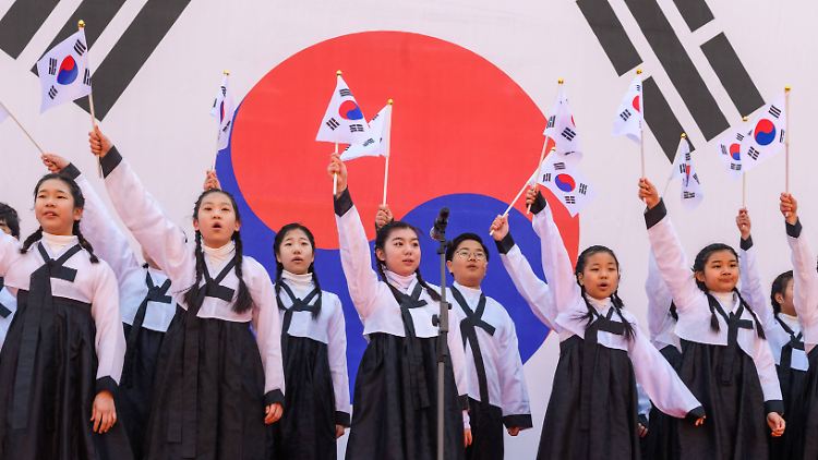 Kinder in Südkorea: ein Anblick, der immer seltener wird, denn das Land unterbietet Jahr für Jahr seine niedrige Geburtenrate 