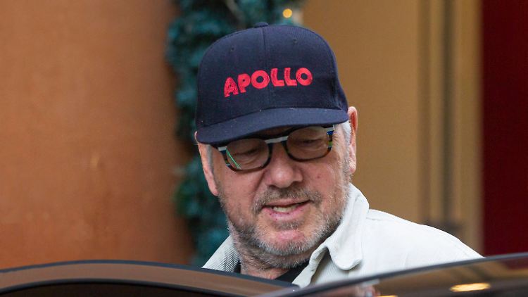 Kevin Spacey zum Abschluss der Dreharbeiten in Rom. 