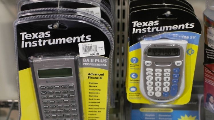 Taschenrechner gehören zum Sortiment von Texas Instruments. 