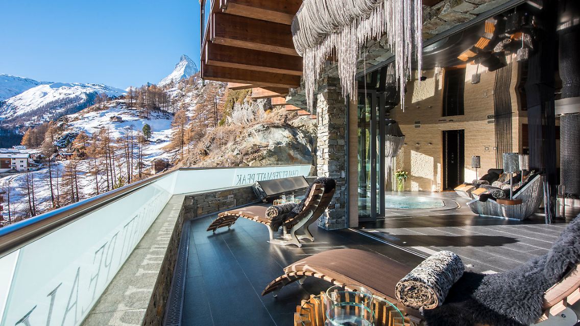 Platz für neun Leute im Chalet Zermatt Peak
