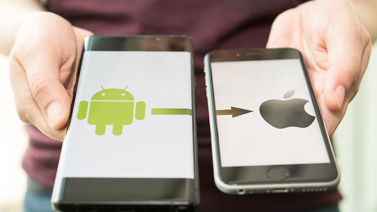 Bei der Übertragung von Daten vom iPhone auf ein Android-Smartphone sind einige Daten ausgenommen. 