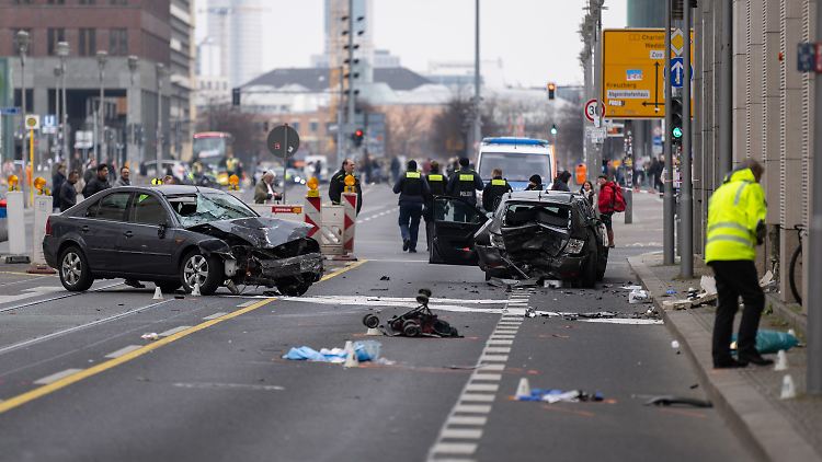 Der Unfallort an der Leipziger Straße.