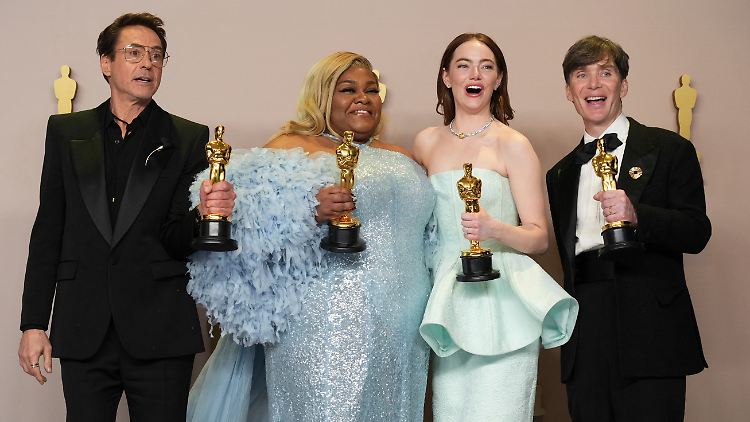 
Räumten allesamt ab: Robert Downey Jr, Da'Vine Joy Randolph, Emma Stone und Cillian Murphy.
