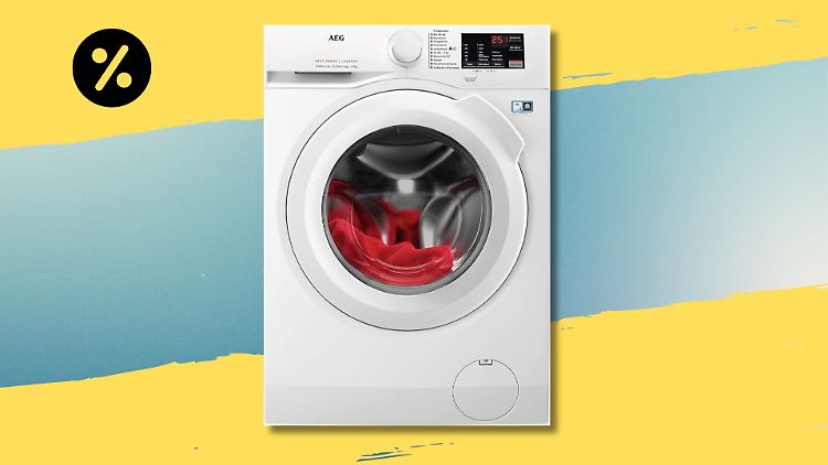 Die AEG-Waschmaschine überzeugte bei Stiftung Warentest und ist gerade zum Sparpreis zu haben.