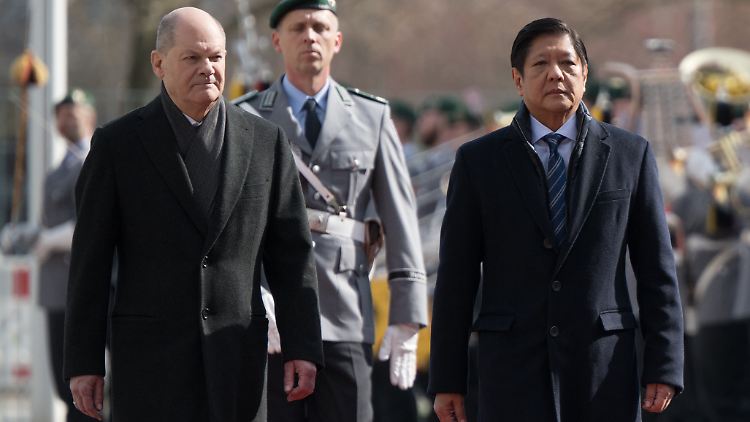 Scholz und philippinische Präsident Marcos wollen ihre militärische Zusammenarbeit verstärken.
