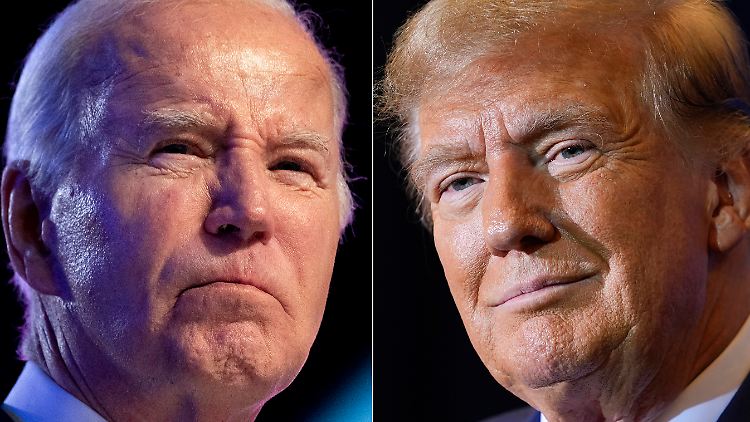 Politische Rivalen: Joe Biden und Donald Trump