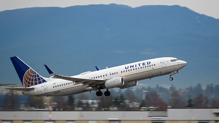 Eine 737-800 im Dienst von United Airlines.