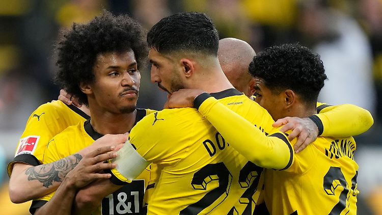 Karim Adeyemi leitete mit seinem 1:1 die Wende für den BVB ein.