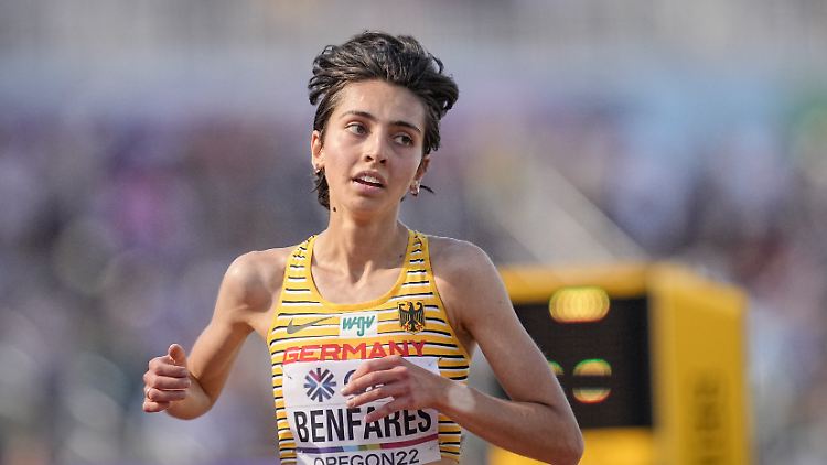 Sara Benfares bei der WM 2022.
