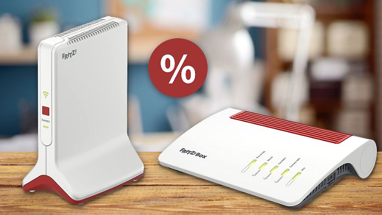 Fritz!Repeater 6000 und Fritz!Box 7590 AX in den Amazon-Oster-Angeboten.