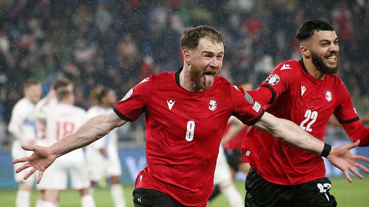 Budu Zivzivadze schnürte den Doppelpack gegen Luxemburg.