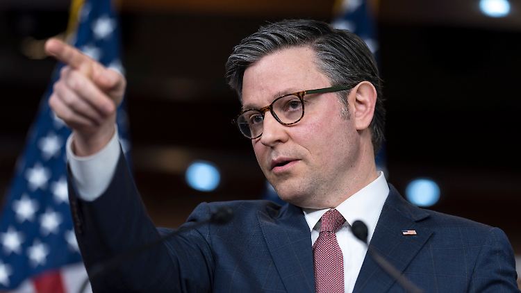 Schlüsselperson für Ukraine-Hilfen: der Republikaner Mike Johnson.