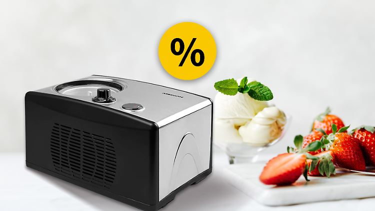 Die Medion-Eismaschine ist Testsieger der Stiftung Warentest und zu den Amazon-Oster-Angeboten günstiger.
