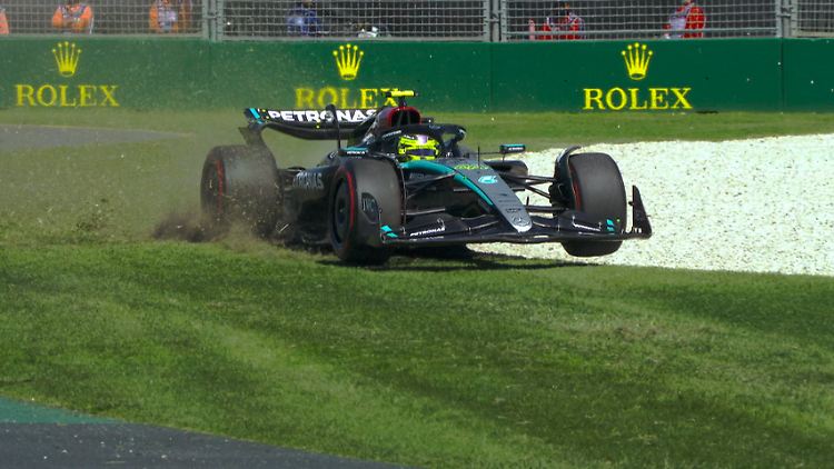 Auf Abwegen: Lewis Hamilton.