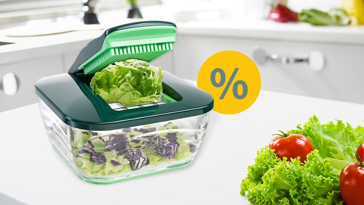Der Nicer Dicer bringt die Lebensmittel in die gewünschte Form – im Rahmen der Amazon-Oster-Angebote sogar besonders günstig.