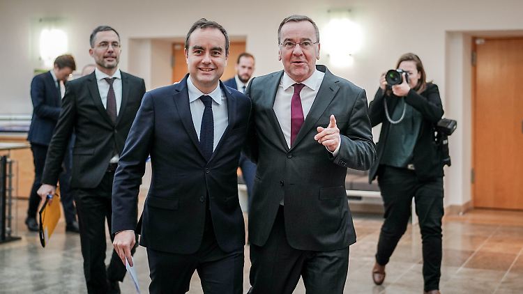 Bundesverteidigungsminister Pistorius empfängt seinen französischen Amtskollegen Lecornu in Berlin.