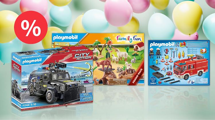 Bei den Amazon Oster-Angeboten sind diverse Playmobil-Spielzeuge reduziert.