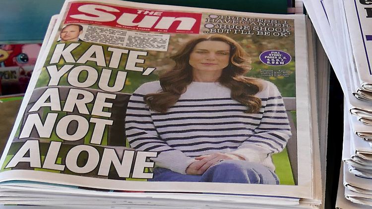 "Kate, Du bist nicht allein", titelt die Boulevardzeitung "The Sun".