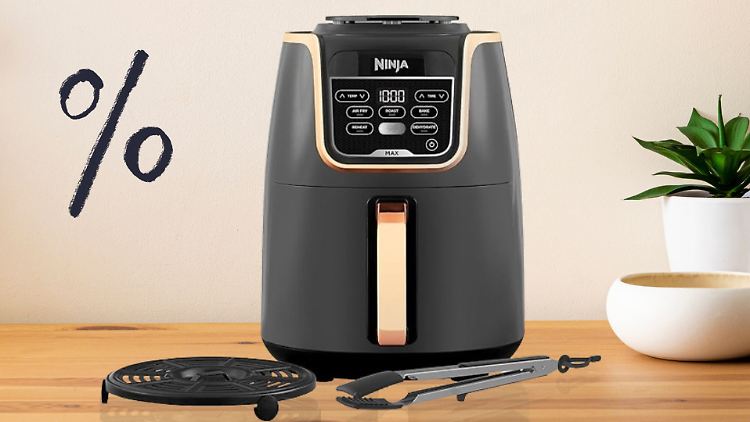 Exklusives Amazon Oster-Angebot: Die Ninja Air Fryer MAX Heißluftfritteuse so günstig wie fast nie.
