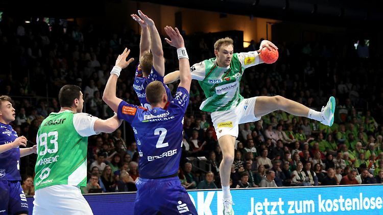 Welt-Handballer Mathias Gidsel rettete den knappen Füchse-Sieg ins Ziel.