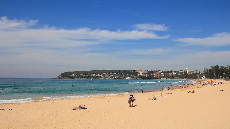Das Paar ist oft am Strand von Manly. Hier hatten die beiden auch ihr erstes Date.