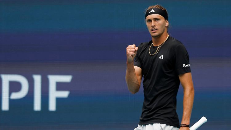 Alexander Zverev kam nicht gut in das Spiel gegen Christopher Eubanks.