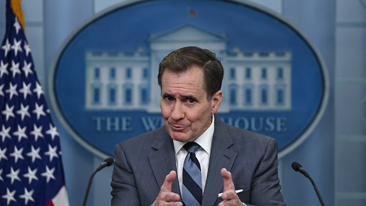 John Kirby, Sprecher des US-Sicherheitsrates, sieht keine Kursänderung der USA gegenüber Israel. 