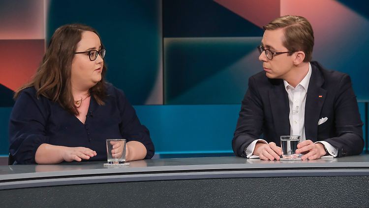 Woher kommt das Geld für den Sozialstaat? Da haben der CDU-Politiker Amthor und Grünen-Chefin Lang ganz unterschiedliche Ansichten. 