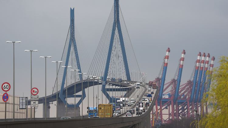 Bevor ein Schiff etwa die Köhlbrandbrücke in Hamburg rammen würde, würde es eher auf Grund laufen. 