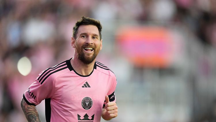 Geballte Männlichkeit in Pink - Lionel Messi.