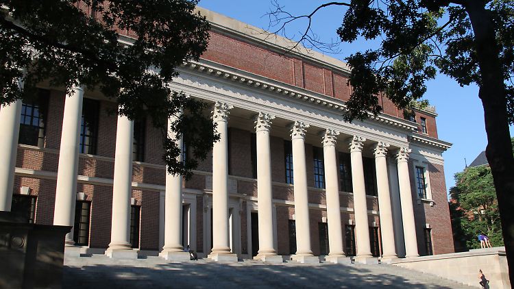 Der Campus der Elite-Universität Harvard in Cambridge im US-Bundesstaat Massachusetts. 