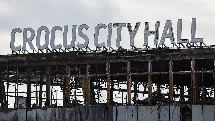 Die Crocus City Hall wurde bei dem Terrorangriff und einem anschließenden Brand schwer beschädigt.