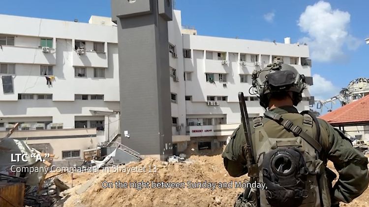 Die israelische Armee hat beim Einsatz um das Schifa-Krankenhaus herum 200 Terroristen getötet, teilt ein Sprecher mit. 