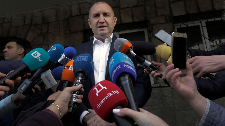 Der Präsident von Bulgarien: Rumen Radew.