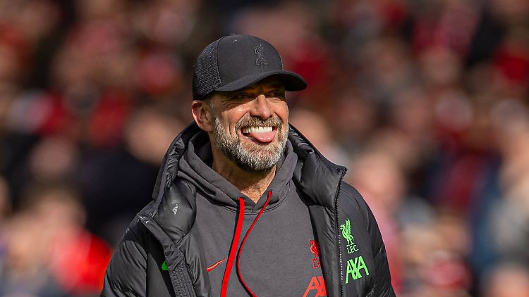 Augenscheinlich allerbester Laune: Jürgen Klopp.